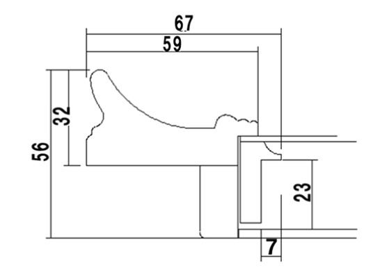 8160 F6号 410×318mm 油彩額縁 UVカットアクリル仕様 - 額縁 - 激安