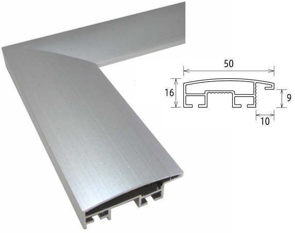 OA額縁 ポスターパネル アルミフレーム HVL ゴールド サイズ800X600mm