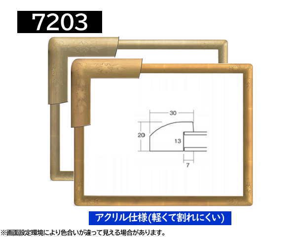 廃番予定】7203 半切(545×424mm) 水彩・デッサン額縁 アクリル仕様