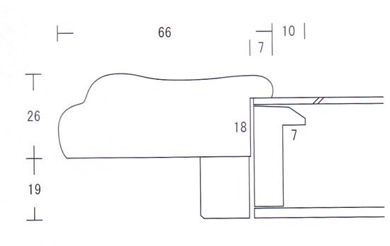 糸巻(マットなし) 青黒 F4号 油彩額縁 表面保護アクリル仕様 - 額縁