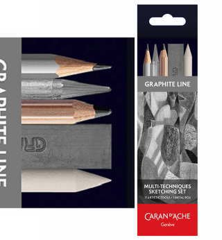 Caran d'Ache Graphite Line Multi-Techniques Sketching Set