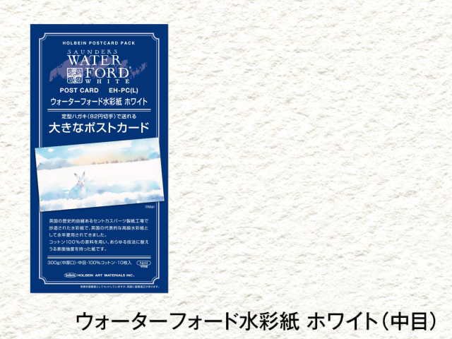 ウォーターフォード水彩紙 ホワイト 大きなポストカード EH-PC(L) 5冊セット - 額縁 - 激安通販 | 額のまつえだ /  油彩・水彩・デッサン額縁専門店