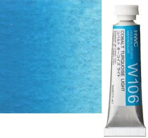 透明水彩絵具 5ml W106 コバルト ターコイズ ライト