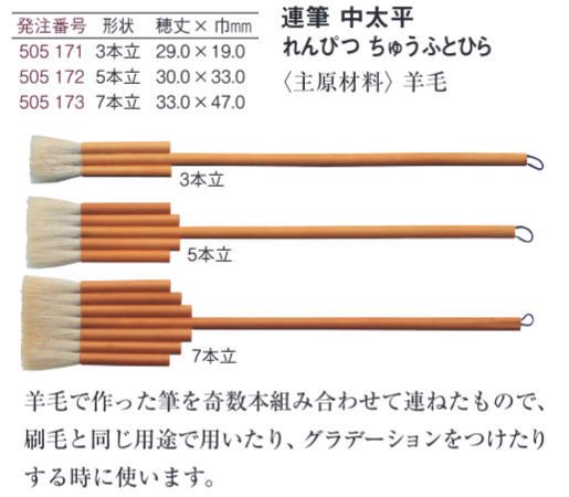 連筆 中太平ホルベイン (3連筆・5連筆・7連筆) - 額縁 - 激安