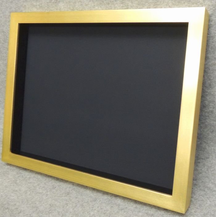 角箱 金 S3号(正方形) 273×273mm 油彩額縁 表面保護：アクリル 木製 