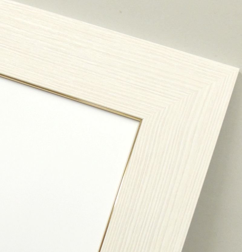 色紙額縁 木製フレーム 4860 (8X9寸) ホワイト