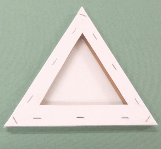 ヴィックアート 三角型 張りキャンバス 20cm 変形キャンバス 綿化織