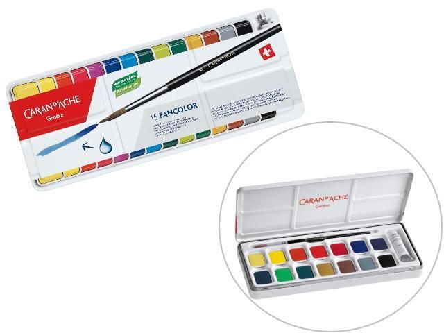 CARAN D'ACHE カランダッシュ 水彩色鉛筆 プリズマロ 80色木箱