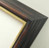7764　鉄黒 　F3 (273×220mm) 　木製　油彩額縁 UVカットアクリル仕様 　軽量油額