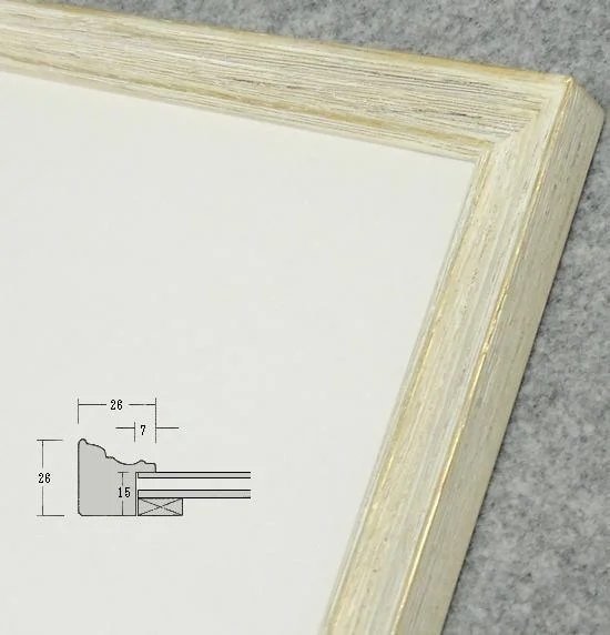 小山 アンティークホワイト 水彩F6サイズ 木製 デッサン額縁 アクリル板仕様 - 額縁 - 激安通販 | 額のまつえだ /  油彩・水彩・デッサン額縁専門店