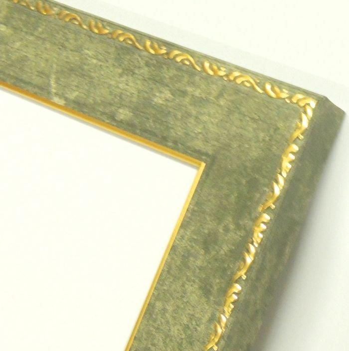 8139 グリーン 100角 ワンランク上のアートに 日本製 ミニ額 限定品