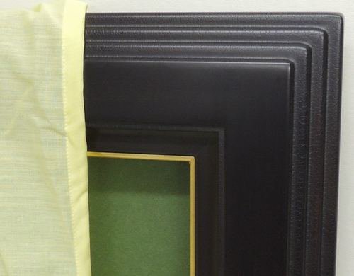 新亜 黒 F4号 333×242mm 油彩額 木製フレーム アクリル仕様 - 額縁