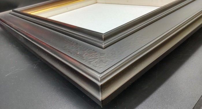 正面型 鉄黒 F20号 油彩額縁 アクリル板仕様 【大型商品※送料 正面型 鉄黒 F20号 油彩額縁 アクリル板仕様 【大型商品※送料