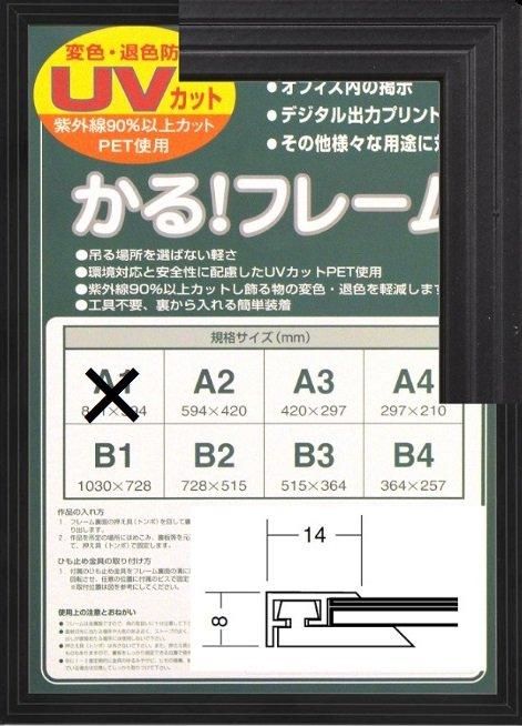 5008 かる！フレーム B3 515×364mm)(シルバー・ホワイト