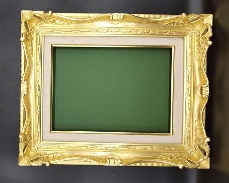 額縁 油彩油絵 アクリル黄袋7802 F0号