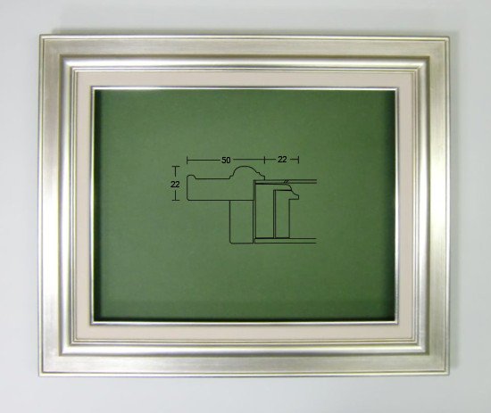 小公子 (銀) F6号 410×318mm 油彩額縁 木製フレーム アクリル仕様 - 額縁 - 激安通販 | 額のまつえだ /  油彩・水彩・デッサン額縁専門店