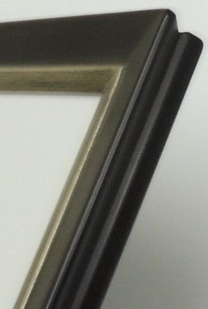 翼(つばさ) 銀+黒 太子サイズ (379×288mm) デッサン・水彩額縁