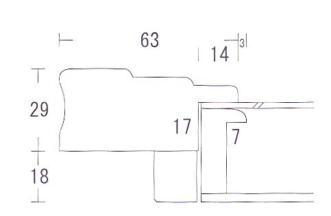 アテネⅡ 青黒 SM(サムホール227×158mm) 彩額縁 アクリル仕様 同志舎