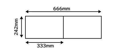 A1】張キャンバス WF4 (666×242mm) 桐木枠 麻布キャンバス 単品