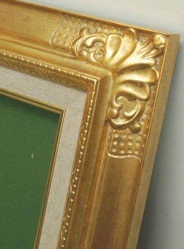 8904 ゴールド F4号(333×242mm) 油彩額縁 木製(一部樹脂) - 額縁