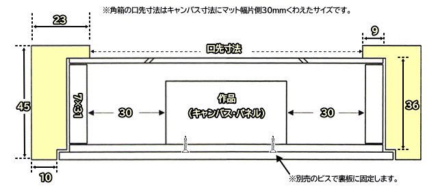 角箱 乳白 F4号 油彩額縁 アクリル板仕様 - 額縁 - 激安通販 | 額のまつえだ / 油彩・水彩・デッサン額縁専門店