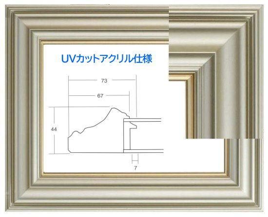 3455N シャンペンゴールド F10号 530×455mm UVカットアクリル - 額縁 