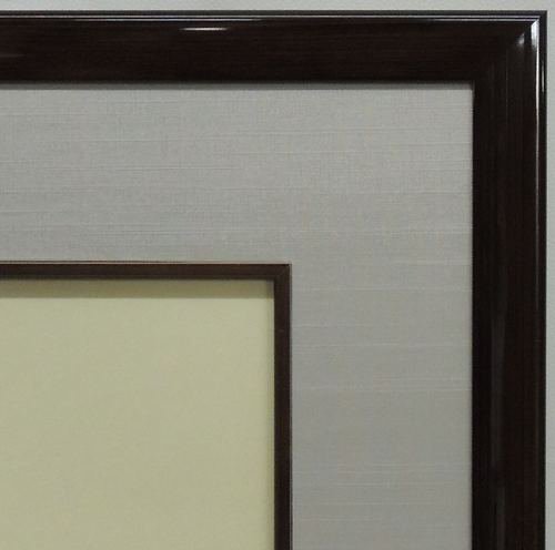色紙額縁 木製フレーム 4995N コクタン/グレー