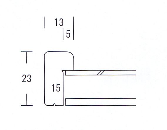 草木(くさき) 乳白 A4(JIS) 297×210mm デッサン額縁 - 額縁 - 激安通販 | 額のまつえだ / 油彩・水彩・デッサン額縁専門店