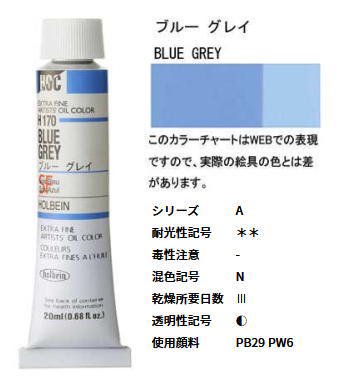 ブルー グレイ 6号 (A) 20ml ホルベイン 油絵具 H170 - 額縁 - 激安