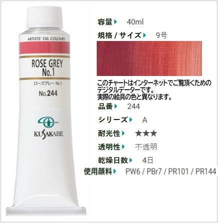 クサカベ 油絵の具 40ml 9色ご理解いただける方ご検討下さい - 画材