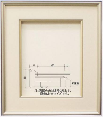雅型 ステンレス額 色紙 日本画用額縁 代引不可・同梱不可 メーカー