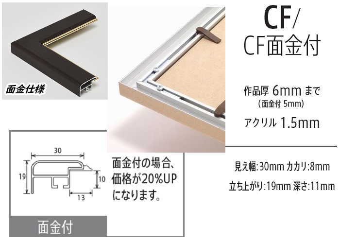 CF A5 (210×148mm) デッサン額縁 アルミ製 - 額縁 - 激安通販 | 額のまつえだ / 油彩・水彩・デッサン額縁専門店