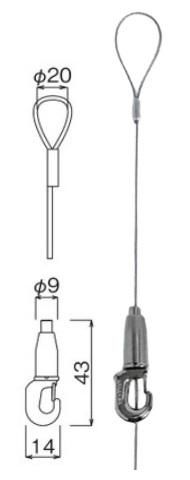 M-374 ループワイヤー吊10 1個 ベルク 【通販モノタロウ】