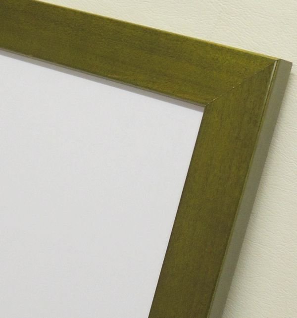 色紙額縁 木製フレーム 5768 (8X9寸) オリーブ