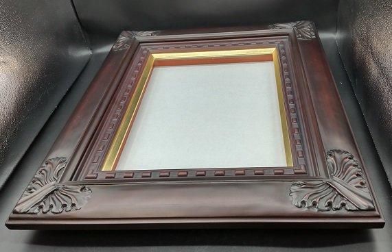 石葉(せきよう) 鉄黒 F8号 455×380mm 油彩額縁 木製 アクリル板 石葉(せきよう) 鉄黒 F8号 455×380mm 油彩額縁 木製 アクリル板