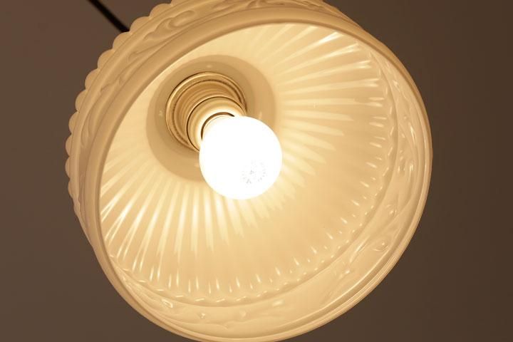 ペンダントライト ガラス 日本製 Loiret ホワイト｜デザイン照明のCROIX