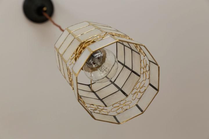 ペンダントライト カピス貝 LED電球 1灯 Flower|デザイン照明の ペンダントライト カピス貝 LED電球 1灯 Flower|デザイン照明の