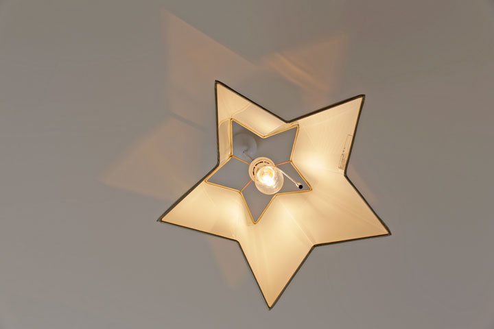 ペンダントライト  1灯 LED 日本製 星 スター デニム かわいい おしゃれ デザイン ファブリック 北欧