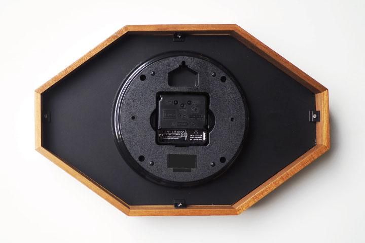 ウォールクロック 木製 電波時計 Belmonte ブラック｜デザイン照明のCROIX