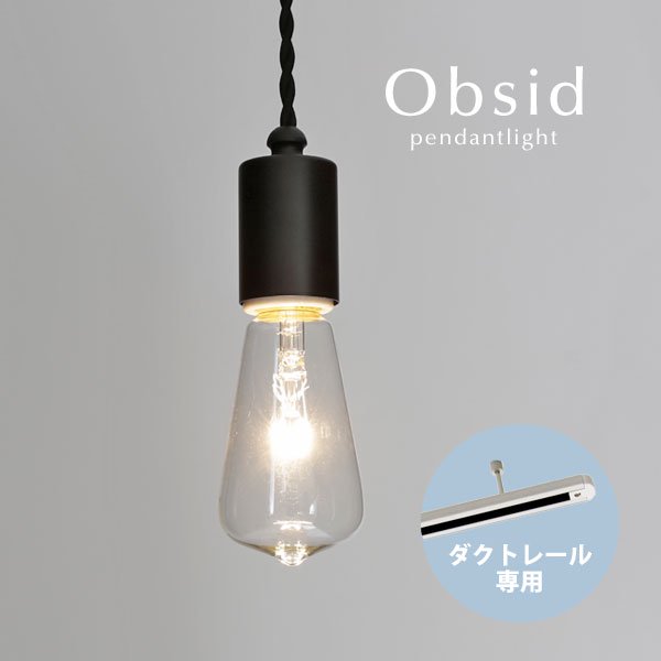 ダクトレール専用 ペンダントライト ブラック Obsid｜デザイン照明のCROIX