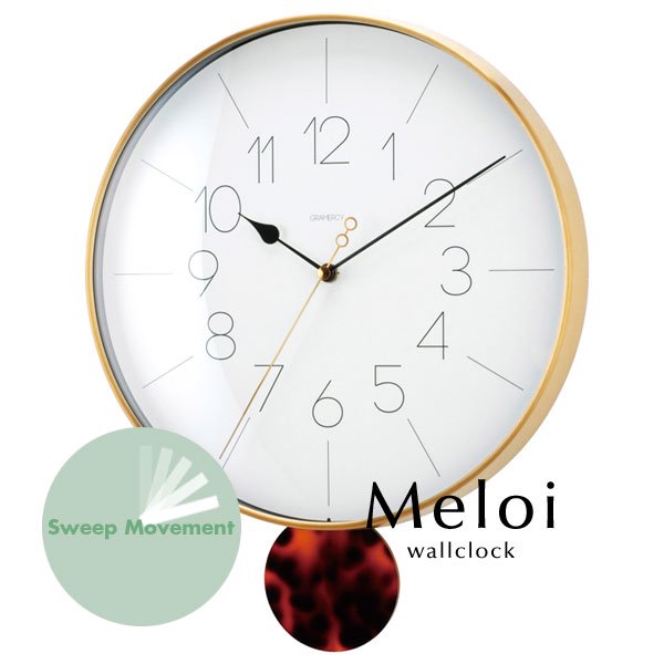ウォールクロック 振り子時計 掛け時計 Meloi｜デザイン照明のCROIX
