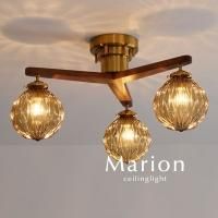 3灯シーリングライト ガラス LED Marion クリア｜デザイン照明の