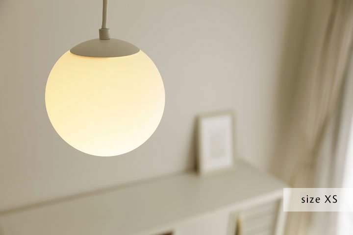 ペンダントライト LED ガラス Fullmoon ホワイト｜デザイン照明のCROIX