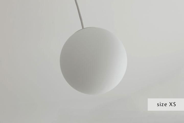 ペンダントライト LED ガラス Fullmoon ホワイト｜デザイン照明