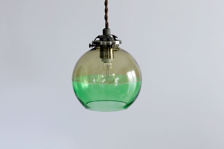 ペンダントライト ガラス LED 1灯 Arvika グリーン｜デザイン照明のCROIX