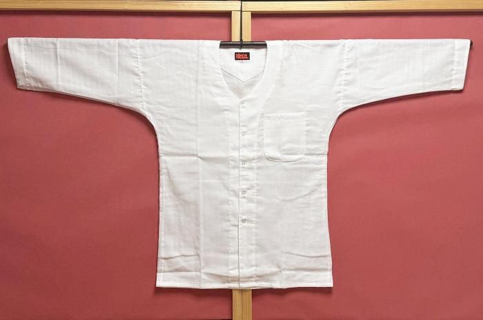 浅てつ鯉口シャツ | ダブルガーゼ綿-100% - 祭用品専門店 下町工芸 浅草屋