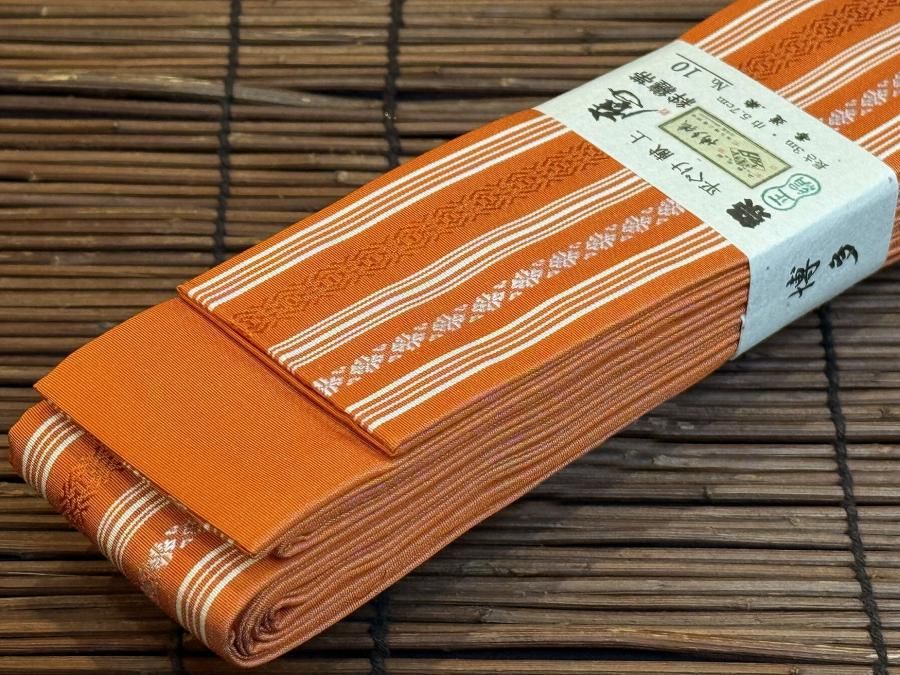 専用帯2994 2993 2990 2985 2497 2734 六点セット 正絹平ぐけ帯 | 朱赤 - 祭用品専門店 下町工芸 浅草屋