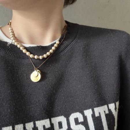 シンプルコインチャームペンダント -ショートタイプ-」 - ロア