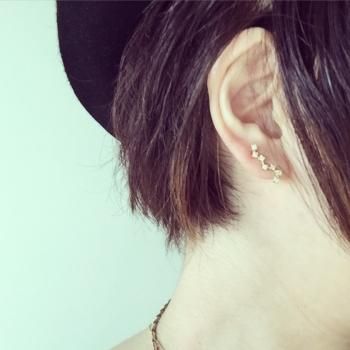 北斗七星イヤリングクリップ - ロアドゥシャンブル