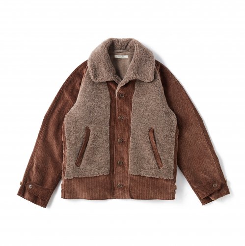 OLD JOE&CO. オールドジョー BUTTONED FRONT GRIZZLY JACKET - CONUR